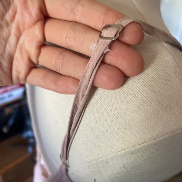 Nordstrom elan pink spaghetti strap maxi dress with pockets Sz large long - Picture 6 of 6